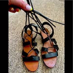 Zara gladiator wrap sandals